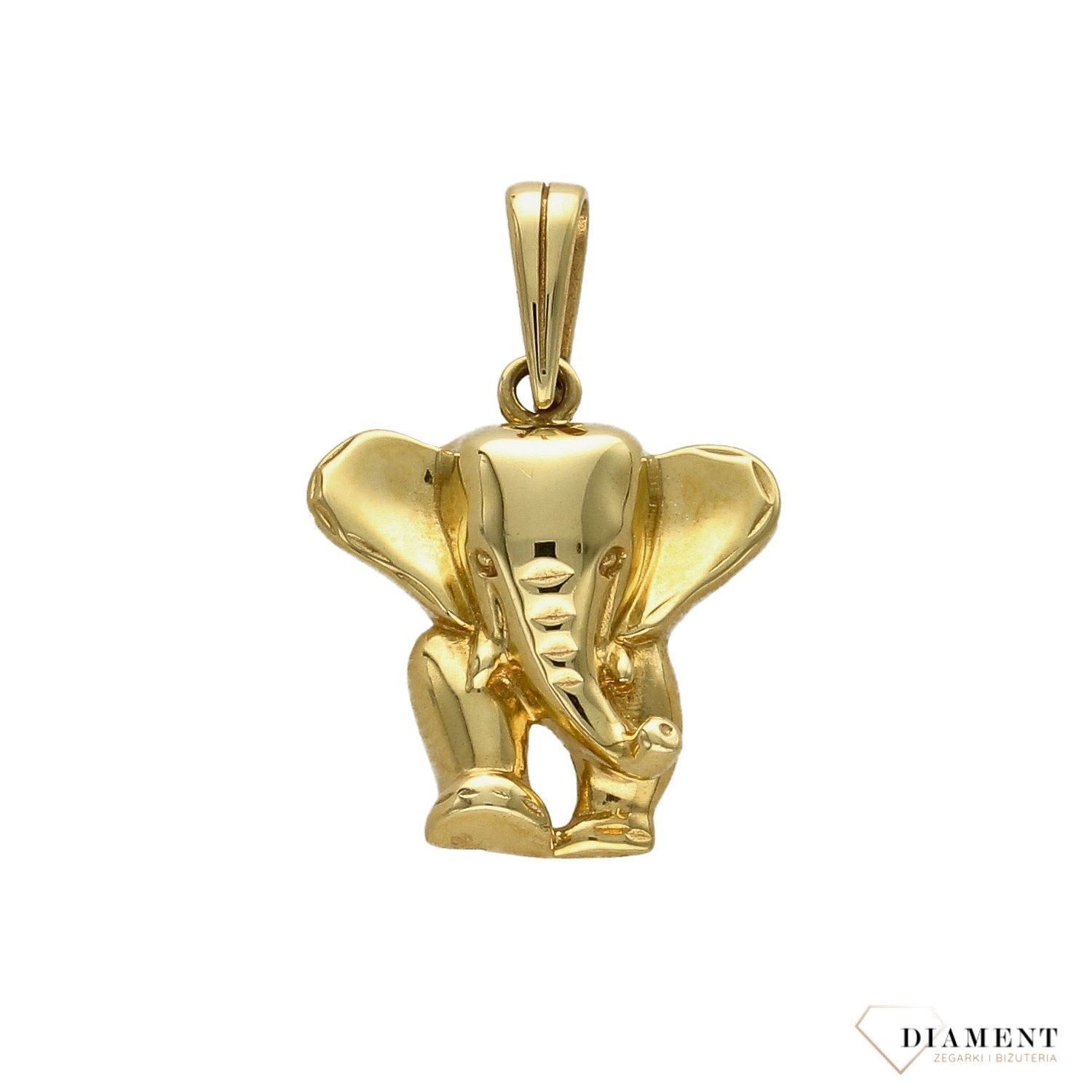 Złota zawieszka 585 słoń DIA-ZAW-0968-585.jpg