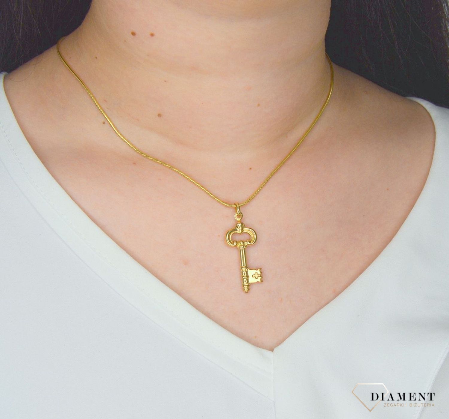 Złota zawieszka 585 klucz DIA-ZAW-0970-585.jpg