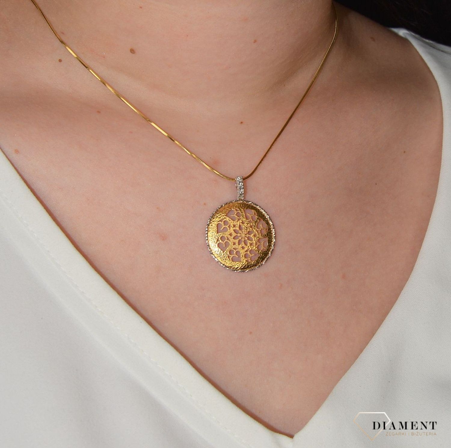 Złota zawieszka 585 okrągły ażur DIA-ZAW-0979-585.jpg