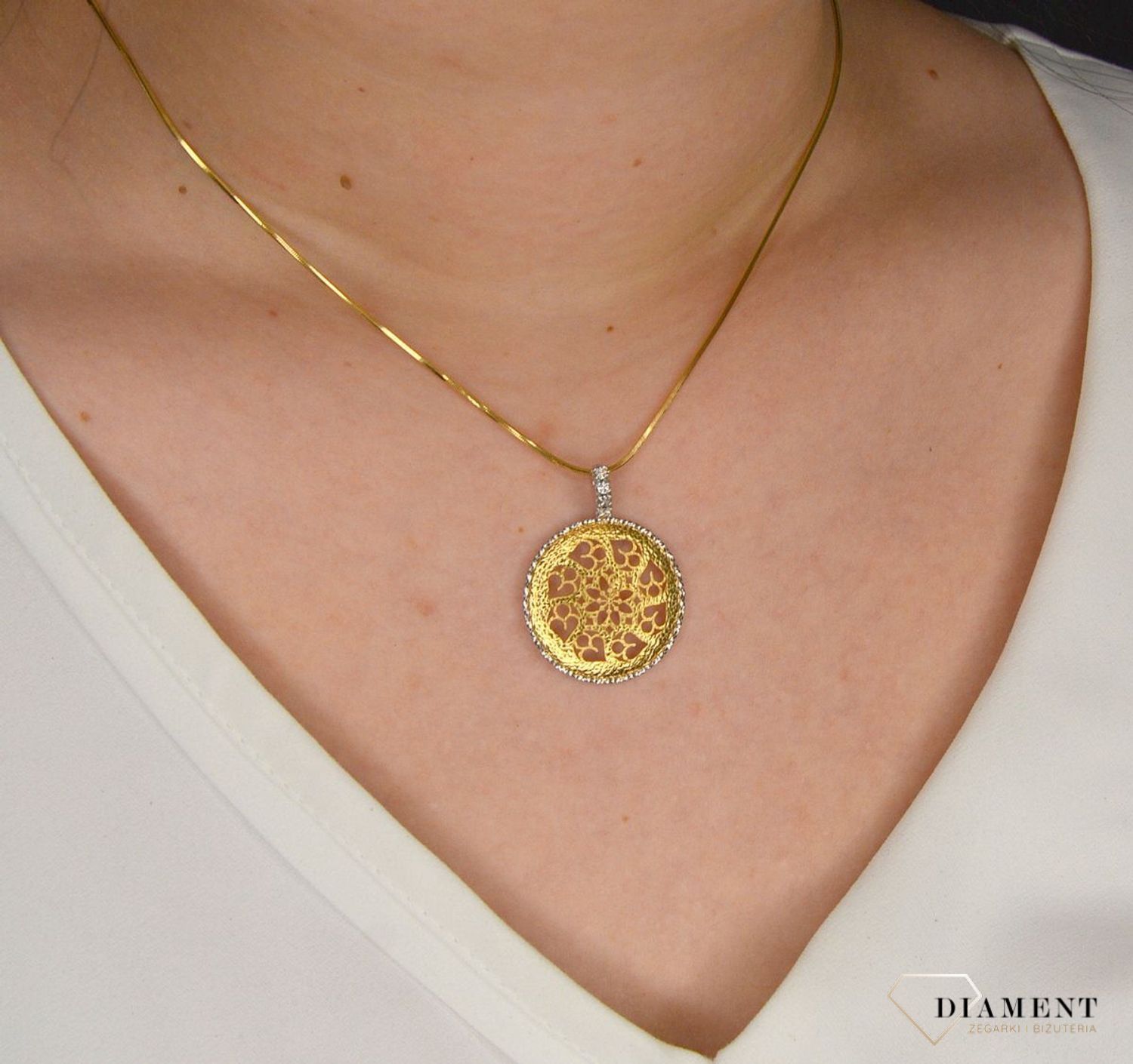 Złota zawieszka 585 okrągły ażur DIA-ZAW-0979-585.jpg