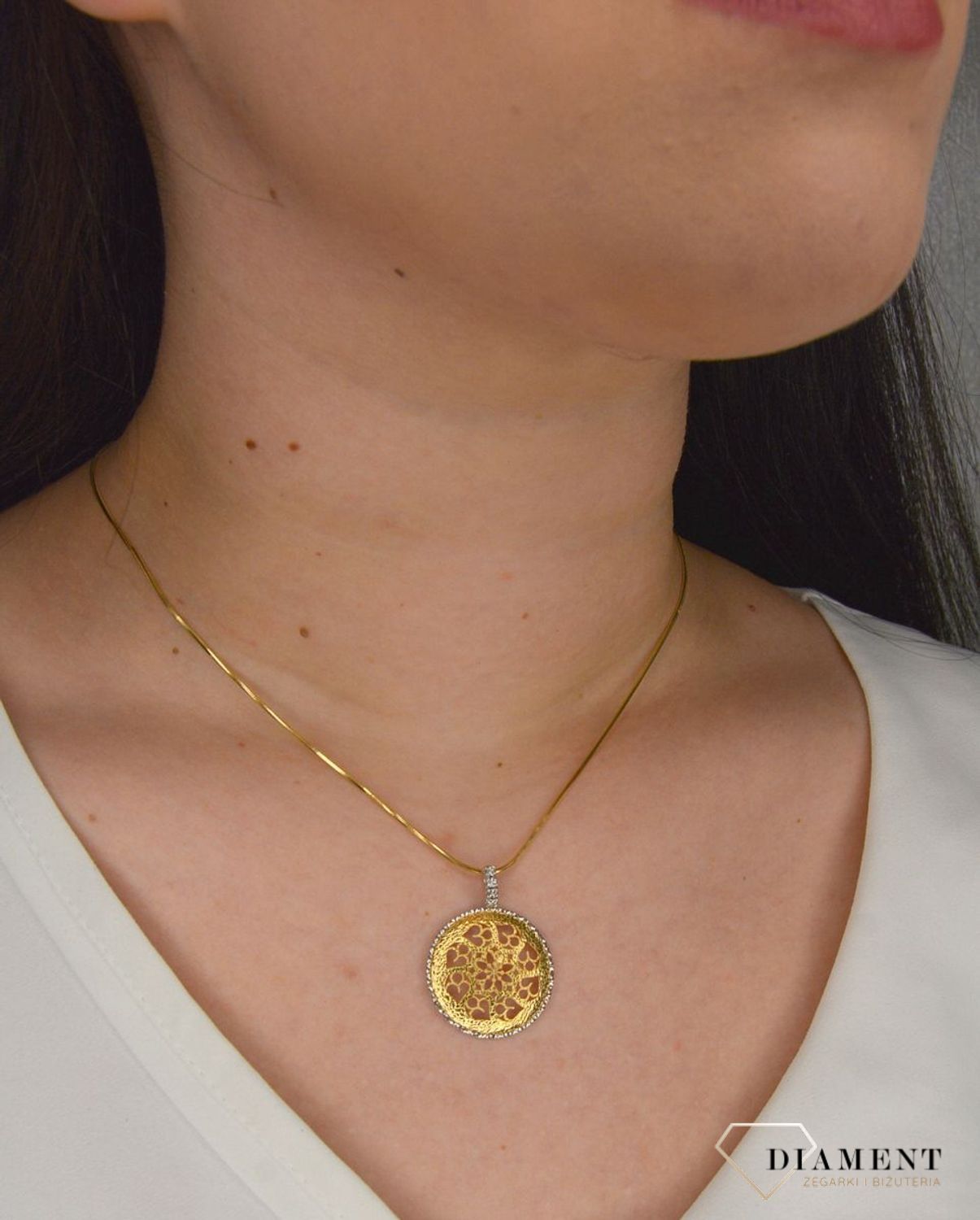 Złota zawieszka 585 okrągły ażur DIA-ZAW-0979-585.jpg