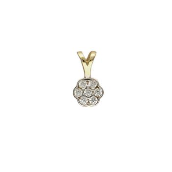 Złota zawieszka 585 malutki kwiatek DIA-ZAW-0986K-585.jpg