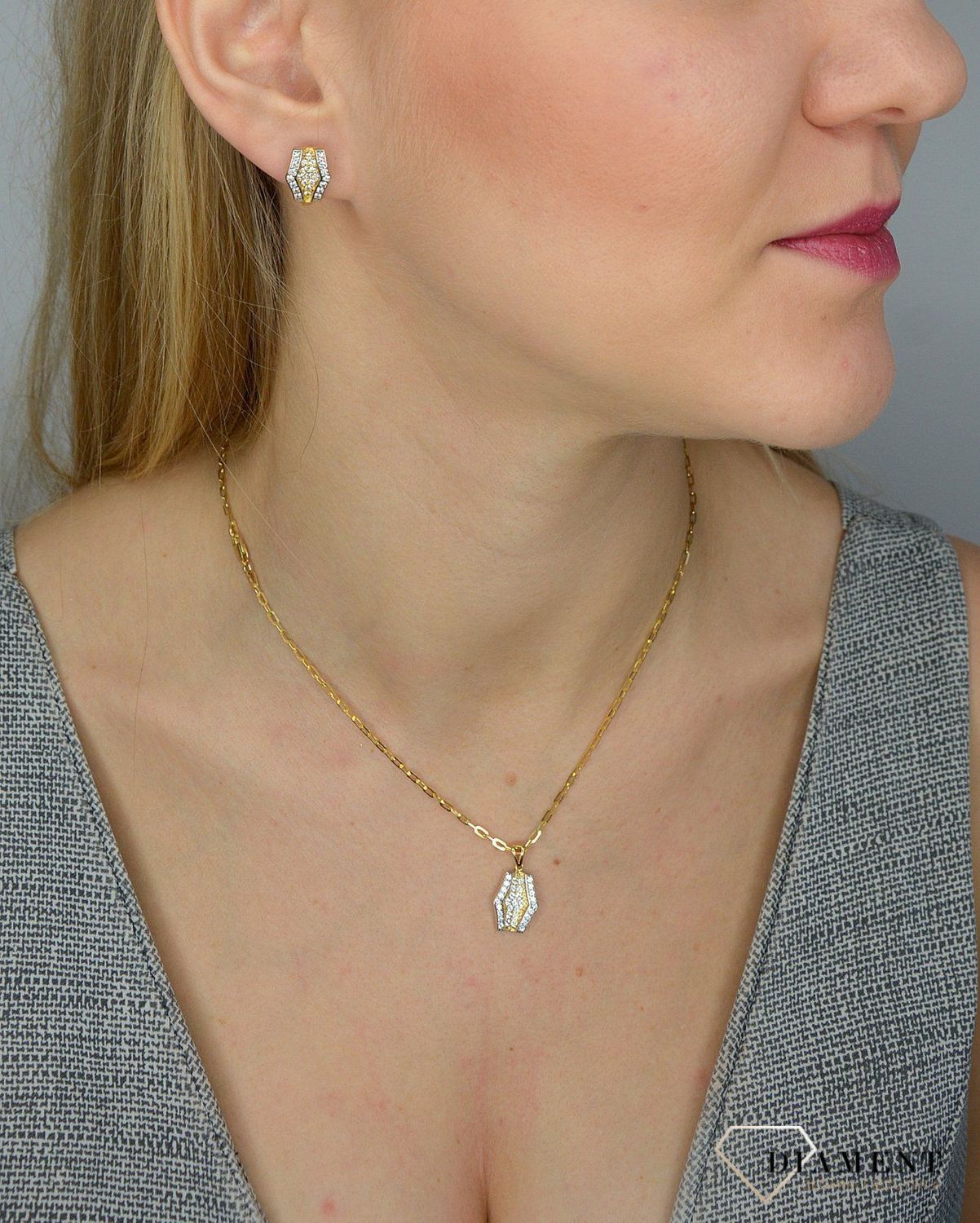 Złota zawieszka 585 ozdobiona cyrkonią DIA-ZAW-1000K-585.jpg