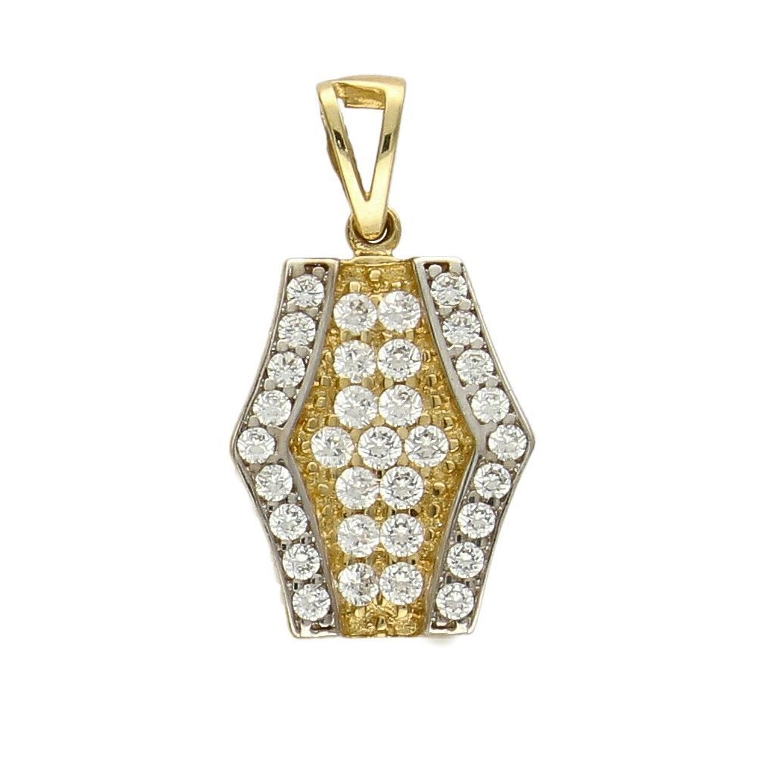 Złota zawieszka 585 ozdobiona cyrkonią DIA-ZAW-1000K-585.jpg