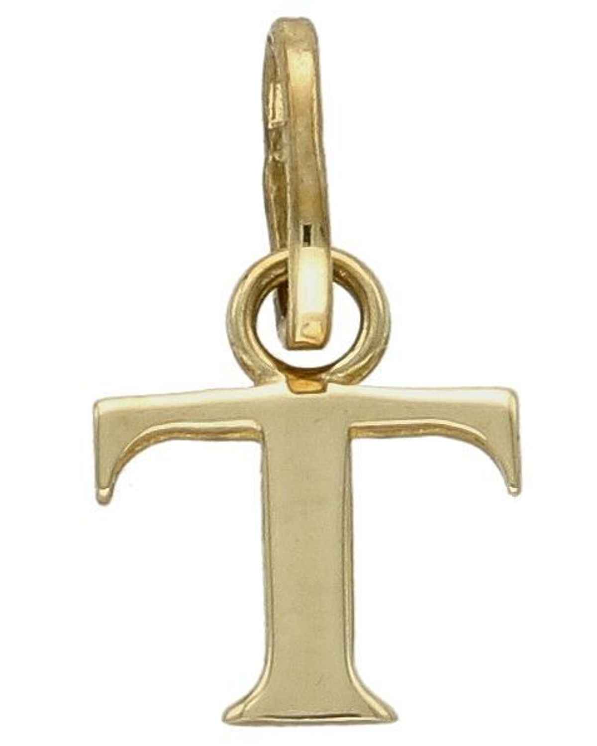 Złota zawieszka 333 literka T DIA-ZAW-10037-333. Piękny, złoty wisiorek o ciekawym wzorze wykonany z żółtego złota próby 333. Personalizowana zawieszka to doskonały pomysł na prezent dla każdej kobiety. Zawieszka z literką T..jpg