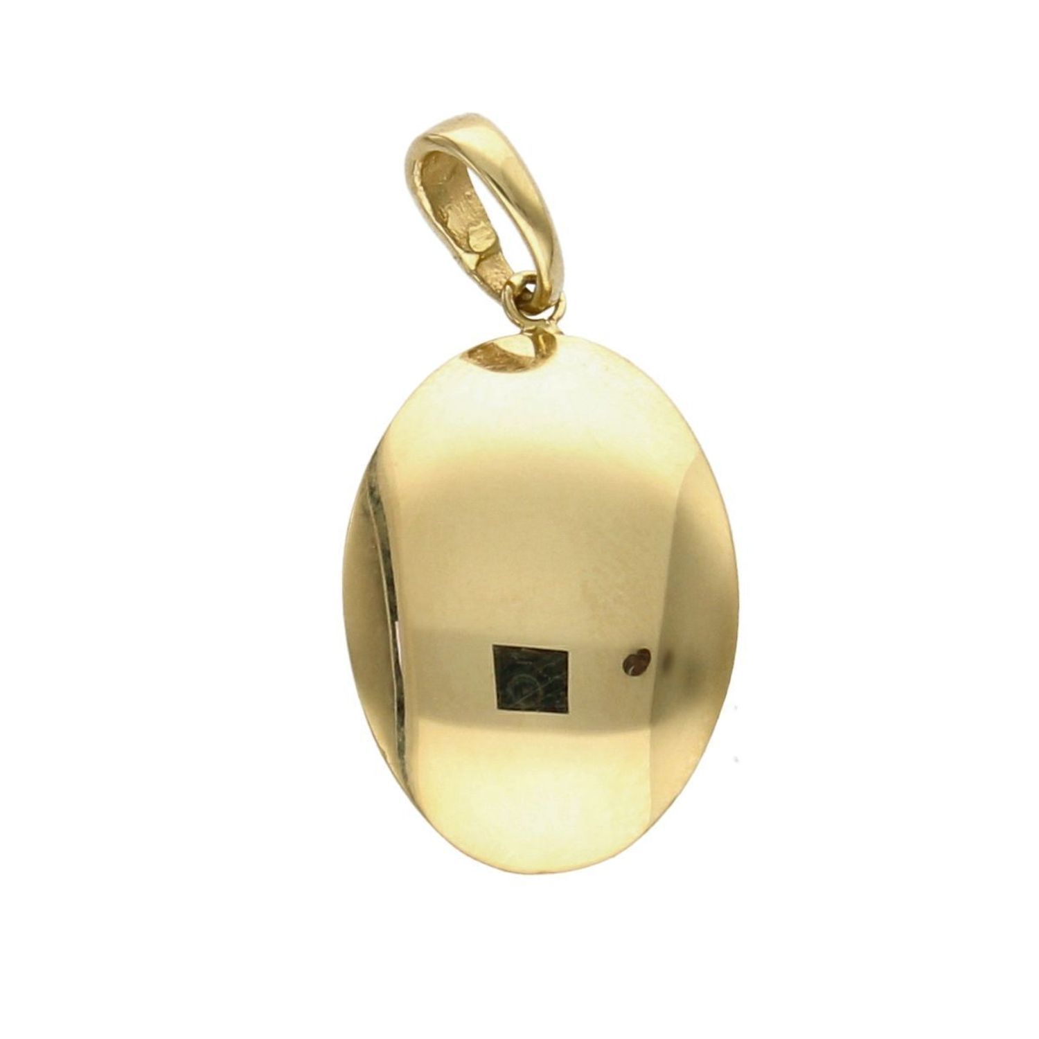 Złota zawieszka 585 gładki owal DIA-ZAW-1003K-585.jpg