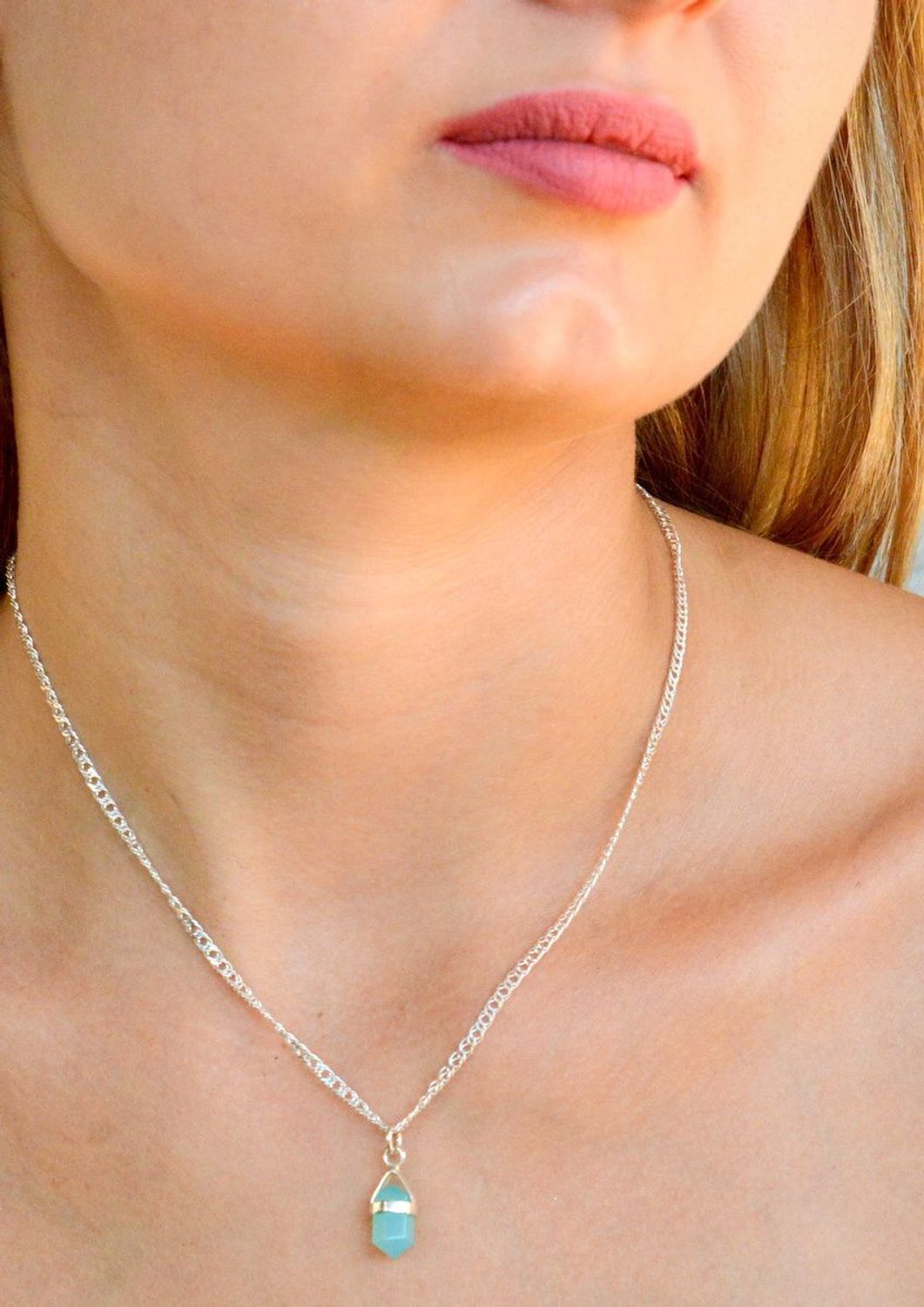 Srebrna zawieszka z kamieniem naturalnym amazonit DIA-ZAW-10117-925. Srebrna zawieszka damska. Srebrna zawieszka z kamieniem naturalnym. Srebrna zawieszka z amazonitem. Zawieszka srebrna damska idealna na prezent..jpg