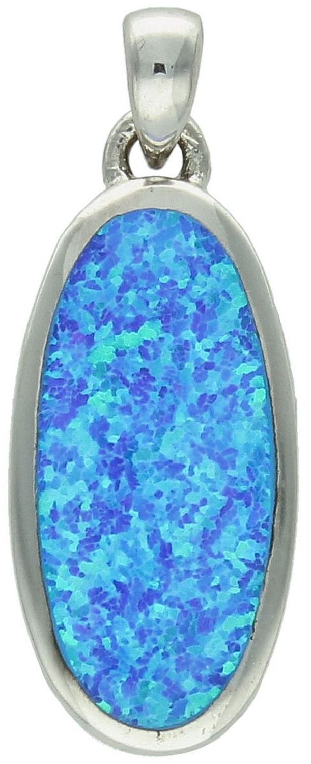 Zawieszka srebrna owalna próba 925, opal syntetyczny DIA-ZAW-10298-925 Wyjątkowa zawieszka wykonana z wysokiej jakości srebra próby 925, która urzeka klasycznym owalnym kształtem1.jpg