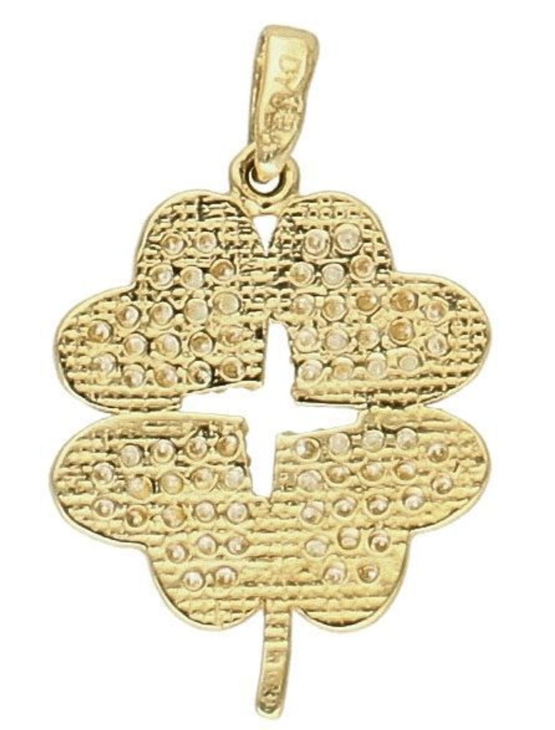 Zawieszka złota Koniczyna z cyrkoniami 585 DIA-ZAW-10368-585 (2).jpg