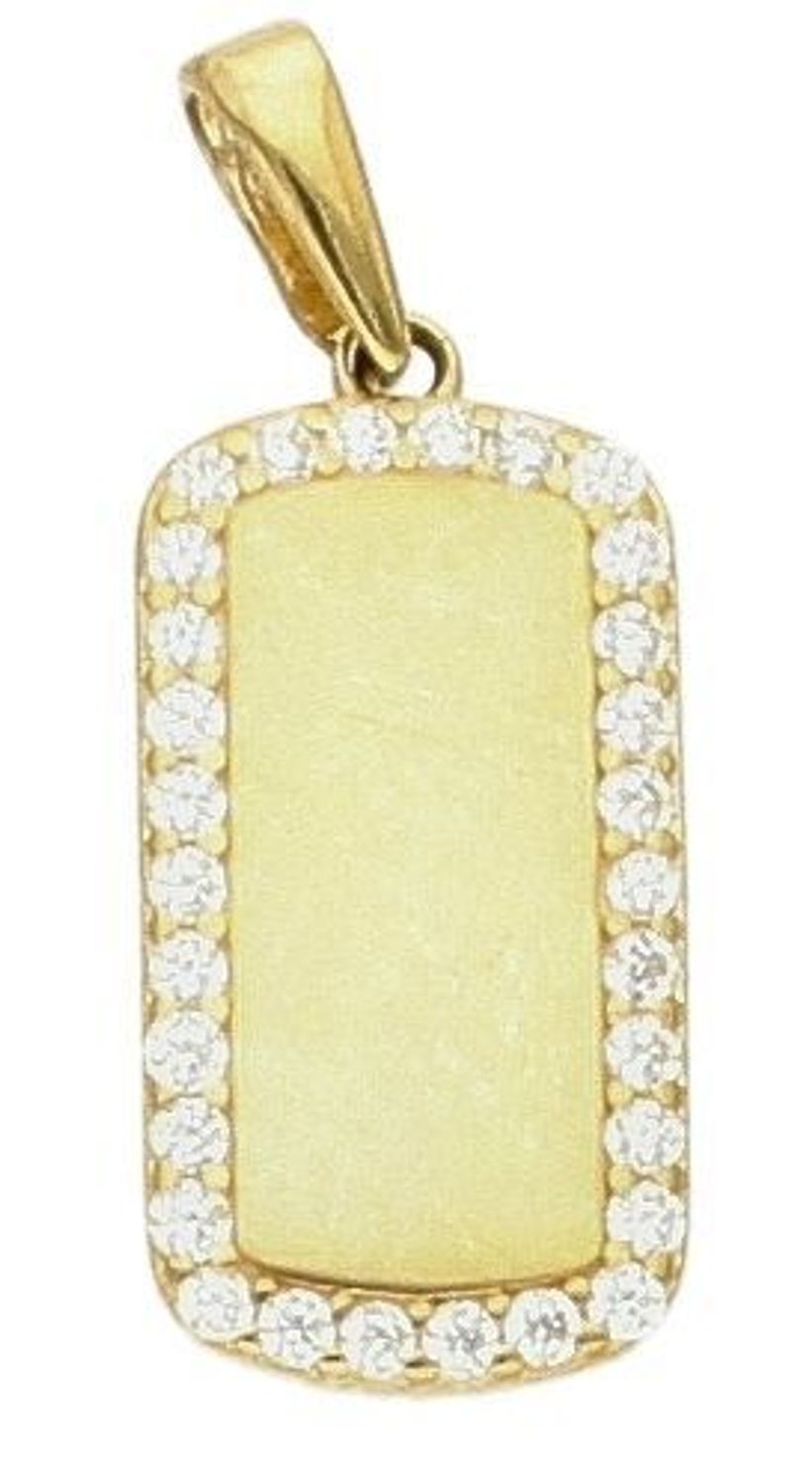 Zawieszka złota Blaszka z cyrkoniami 585 DIA-ZAW-10405-585 (2).jpg