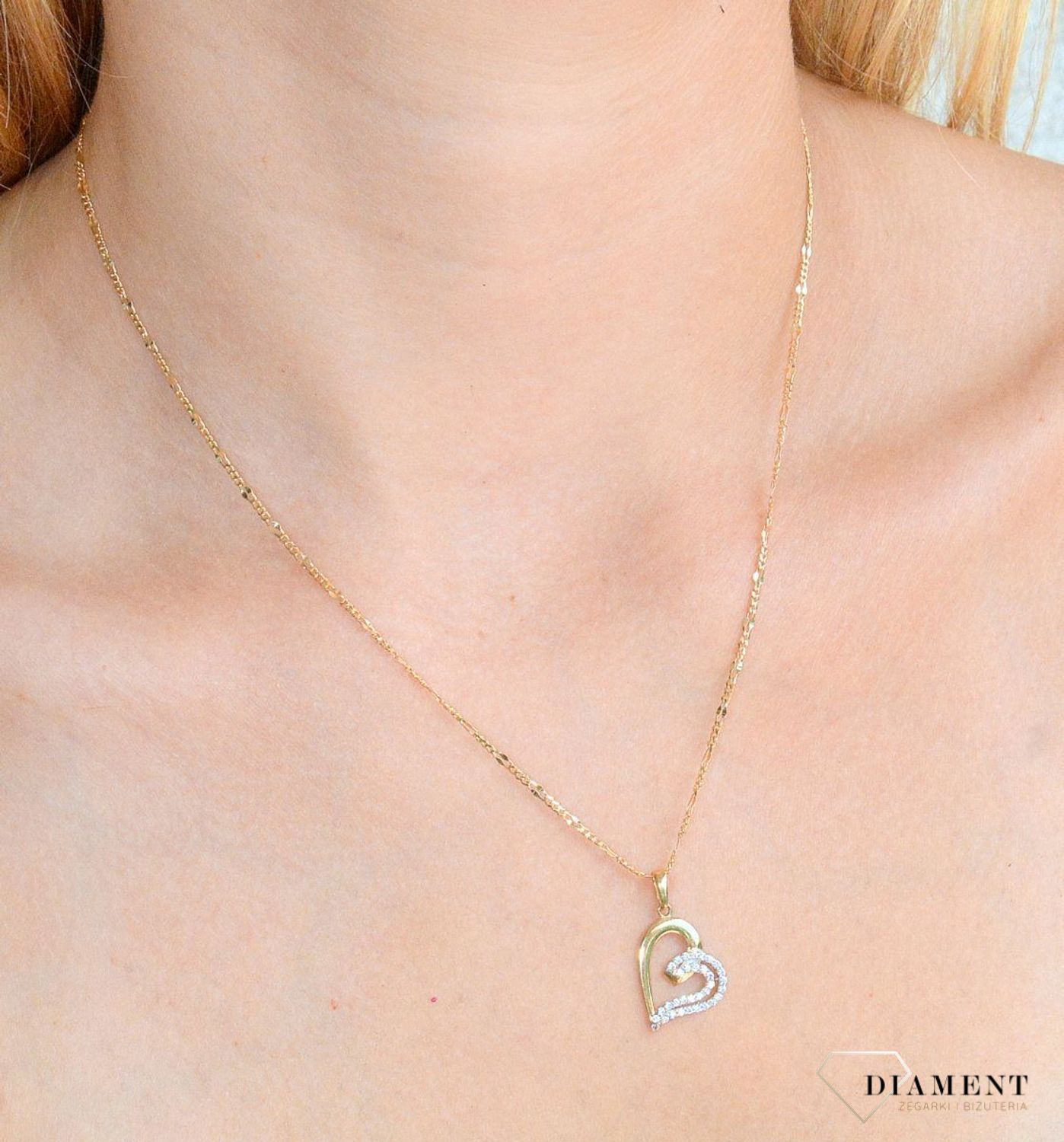 Zawieszka złota serce Dwie połowy 585 DIA-ZAW-10410-585 (1).jpg