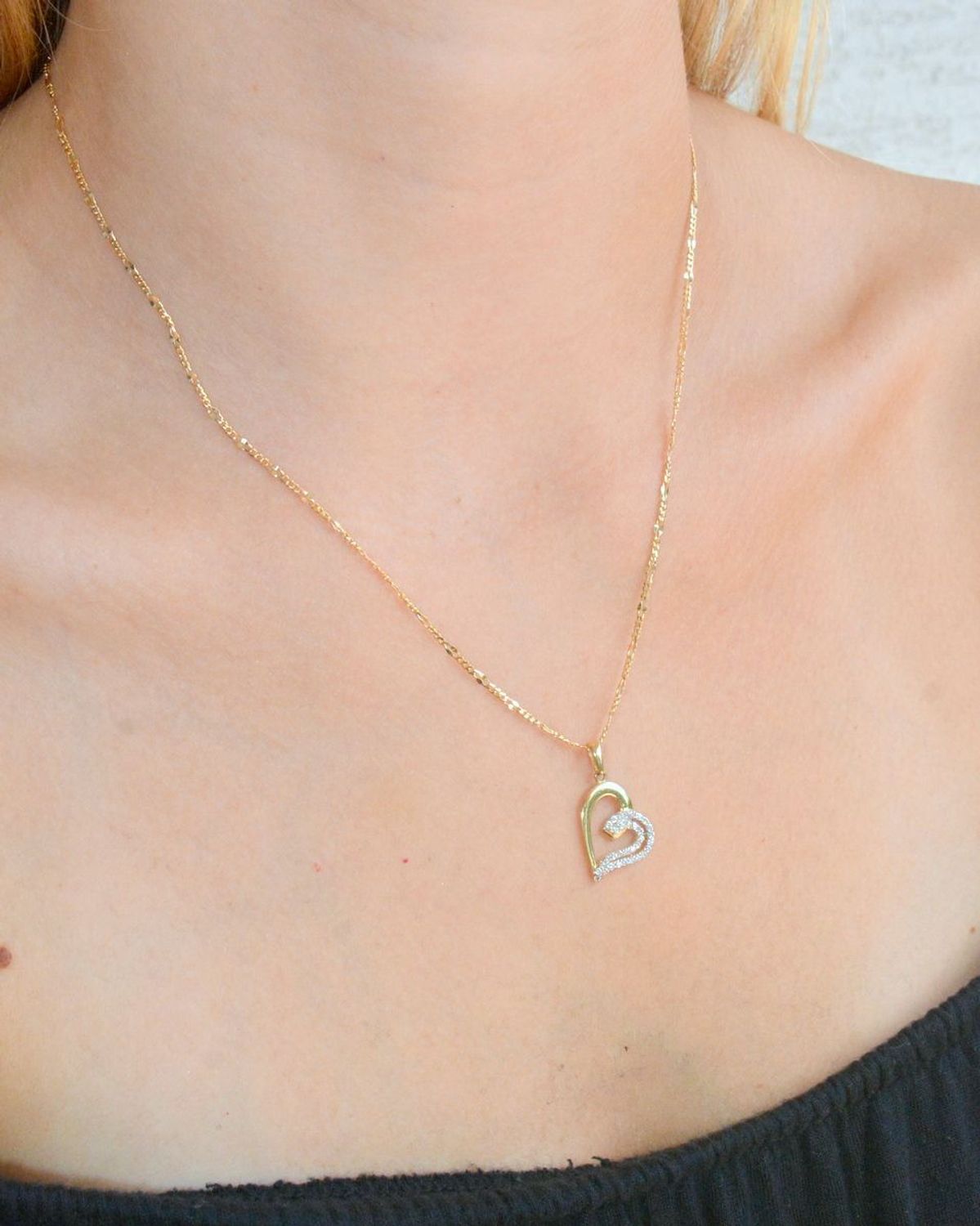 Zawieszka złota serce Dwie połowy 585 DIA-ZAW-10410-585 (1).jpg