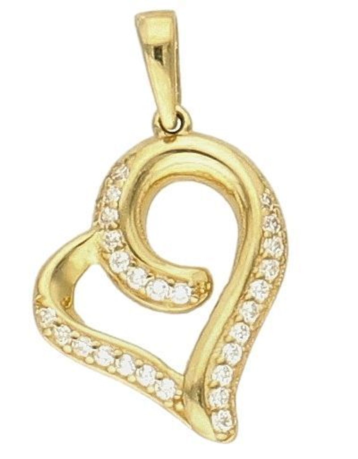 Zawieszka złota Zakręcone serduszko 585 DIA-ZAW-10414-585 (3).jpg