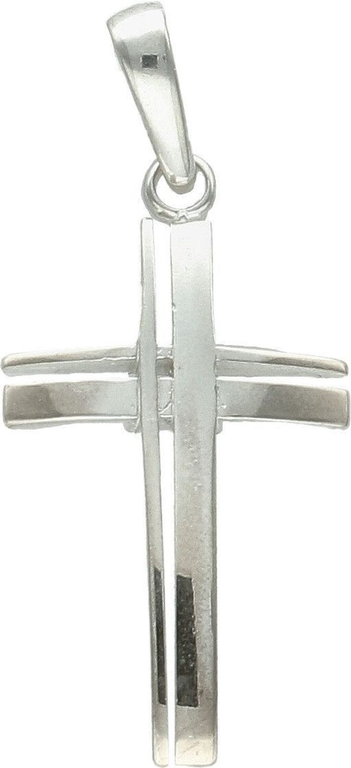 Srebrna zawieszka 925 krzyż o geometrycznym wzorze DIA-ZAW-10601-925.jpg