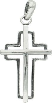 Krzyż srebrny zawieszka w kształcie krzyża 3 cm DIA-ZAW-10610-925. Srebrny krzyż. Srebrny krzyż damski. Krzyż srebrny zawieszka. Krzyż męski na prezent..jpg