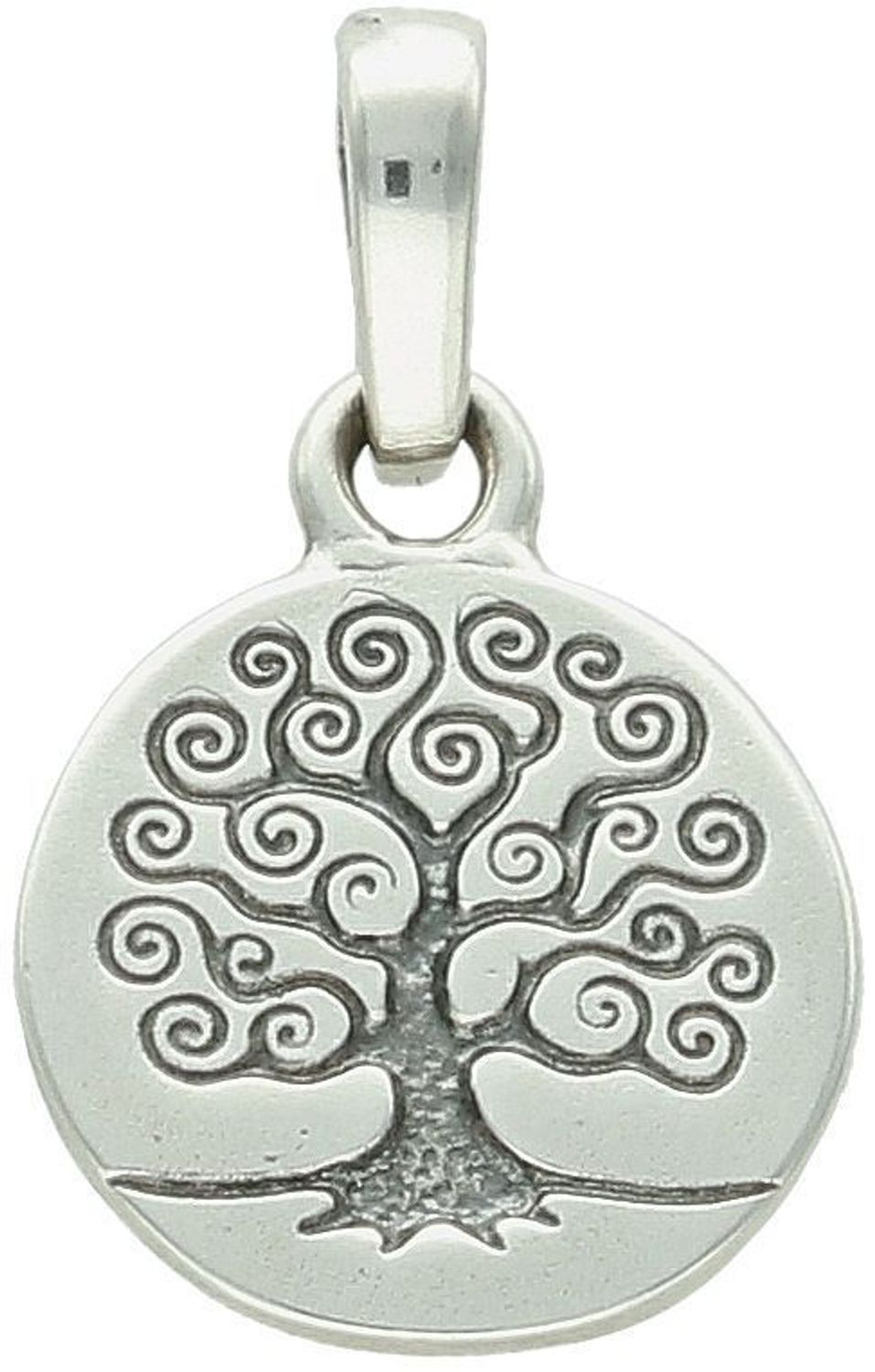 Zawieszka srebrna próba 925, drzewko szczęścia  DIA-ZAW-10615-925 Ta piękna zawieszka z wysokiej jakości srebra próby 925 przedstawia symbol drzewka szczęścia na okrągłej blaszce1.jpg