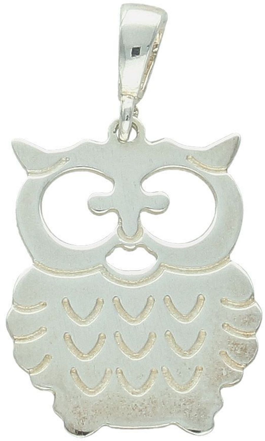 Zawieszka srebrna sowa próba 925, DIA-ZAW-10620-925 Symbol mądrości i tajemnicy zamknięty w eleganckiej formie – zawieszka srebrna w kształcie sowy, wykonana ze srebra próby 925,.jpg