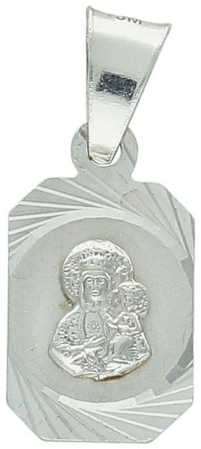 Zawieszka medalik srebrny próba 925, Matka Boska z dzieciątkiem DIA-ZAW-10647-925 Zawieszka w formie medalika z wizerunkiem Matki Boskiej z Dzieciątkiem to elegancki i subtelny talizman, który ł.jpg