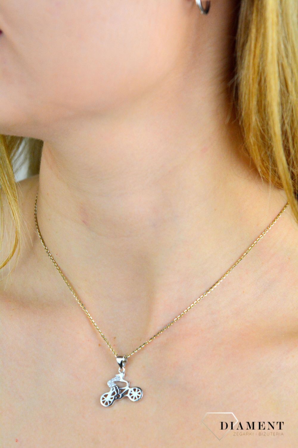 Srebrna zawieszka 925 w kształcie roweru DIA-ZAW-10980-925.jpg