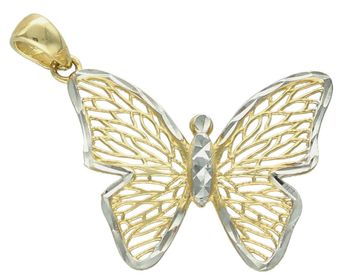 Zawieszka złota motyl ażurowy pr 585, DIA-ZAW-11100-585 Wisiorek został wykonany z wysokiej jakości złota próby 585. Złoto to jeden z najpopularniejszy1.jpg