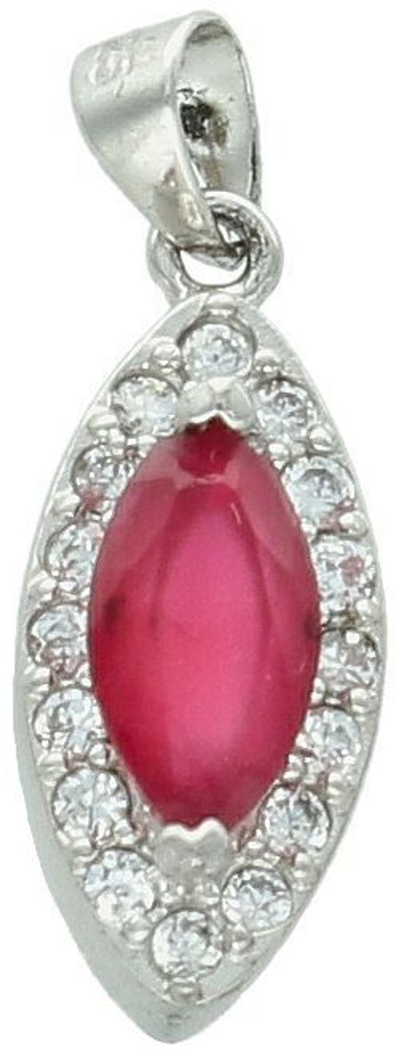 Elegancka zawieszka srebrna próby 925 zdobiona dużą różową cyrkonią otoczoną białymi cyrkoniami. Waga 1,87 g, długość 2,2 cm, szerokość 8 mm. Idealna biżuteria na każdą okazję.1.jpg