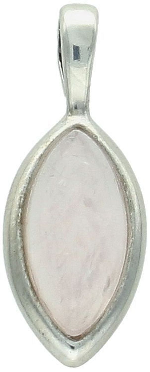 Zjawiskowa zawieszka srebrna próby 925 z naturalnym kwarcem różowym. Model DIA-ZAW-11174-925, waga 1,92 g, długość 2,5 cm, szerokość 1,0 cm. Idealna na prezent dla kobiety.1.jpg