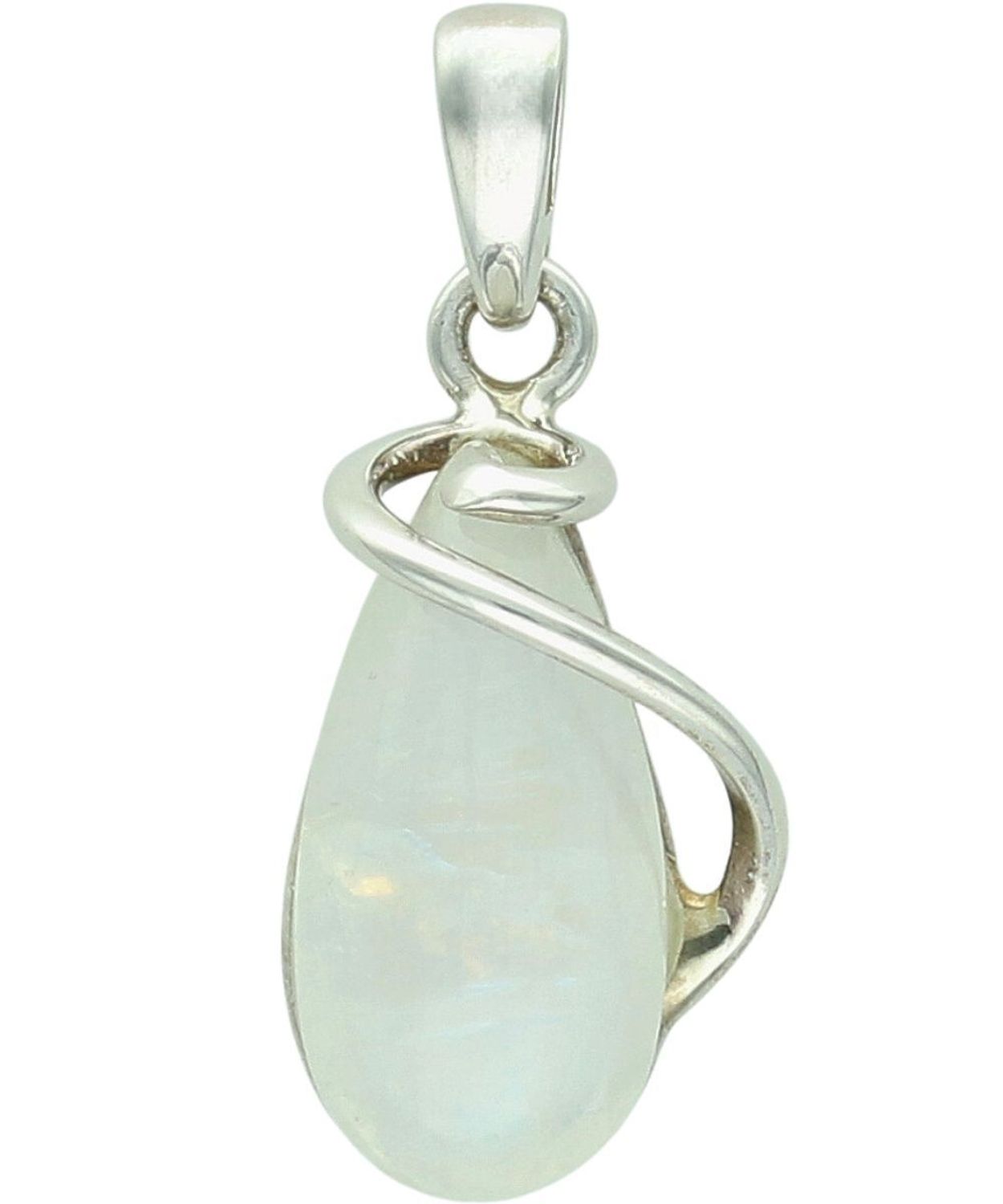 Zawieszka srebrna 925 z kamieniem księżycowym 3,8 cm damska Ag.jpg