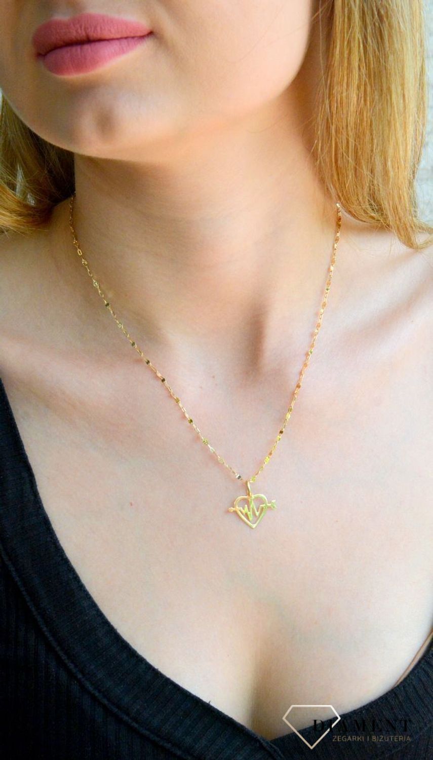Złota zawieszka 585 serce z linią życia DIA-ZAW-11423-585.jpg