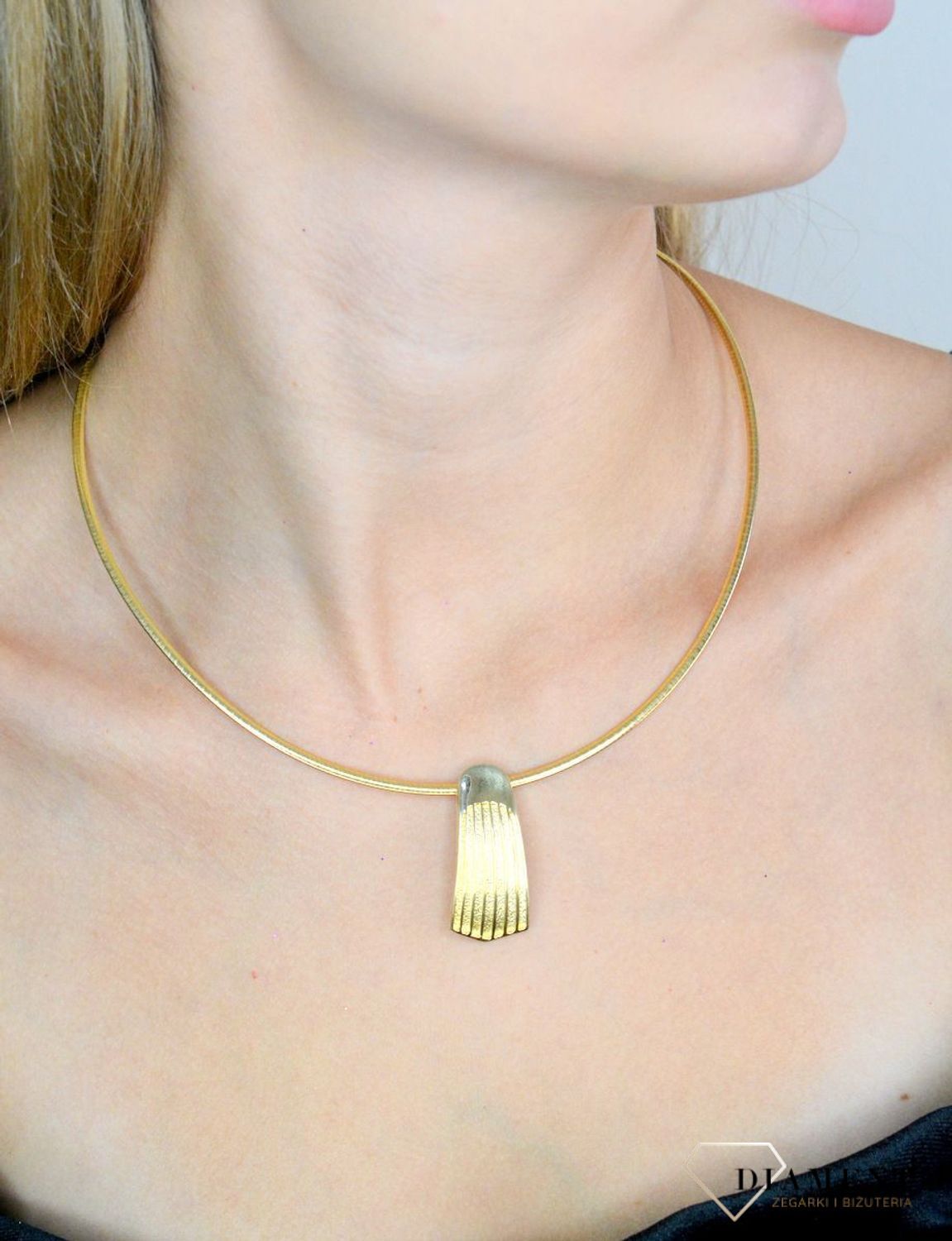 Srebrne zawieszka damska 925 podłużna grawerowana pokryta złotem DIA-ZAW-11707Z-925.jpg