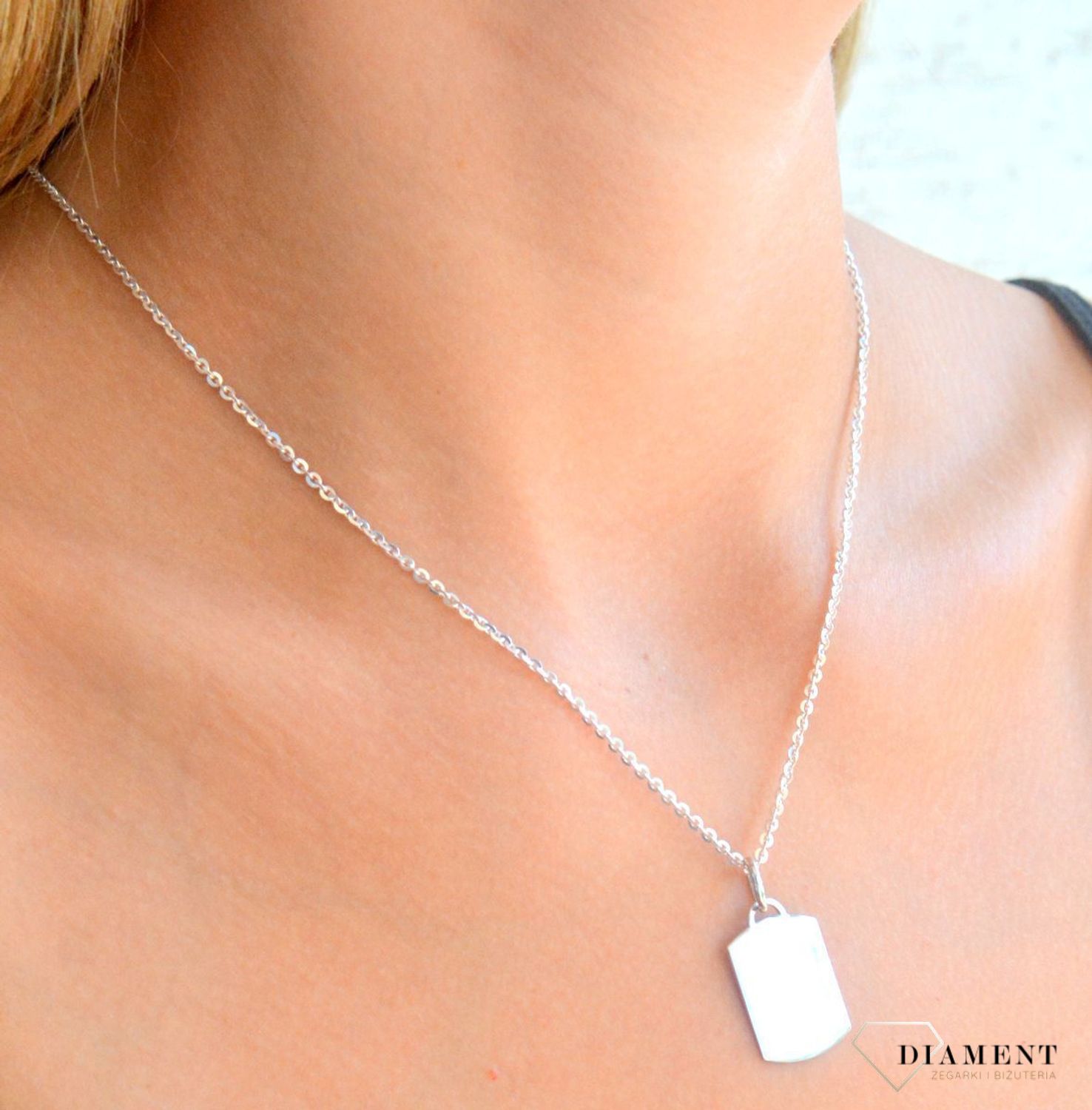 Srebrna zawieszka 925 prosta blaszka gładka do graweru DIA-ZAW-11841-925.jpg