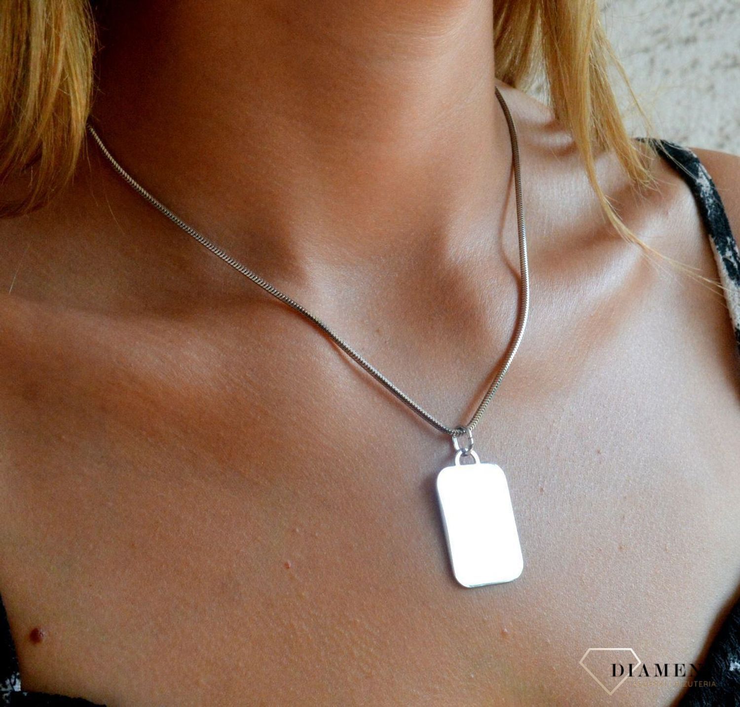 Srebrna zawieszka 925 prosta blaszka gładka do graweru DIA-ZAW-11842-925.jpg