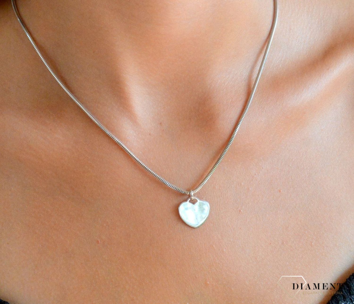 Srebrna zawieszka damska 925 gładkie serce blaszka do graweru DIA-ZAW-11850-925.jpg