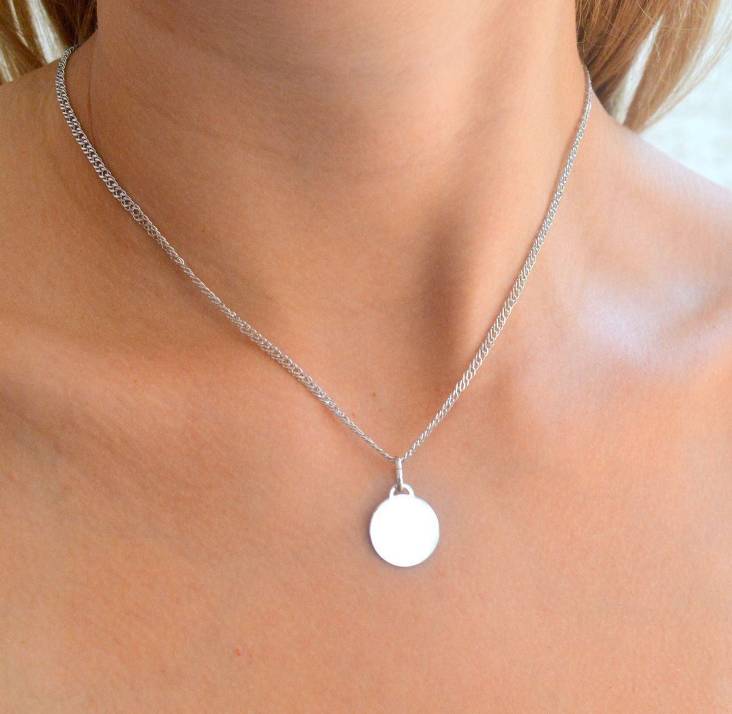 Srebrna zawieszka 925 prosta blaszka okrągłą do graweru DIA-ZAW-11851-925.jpg