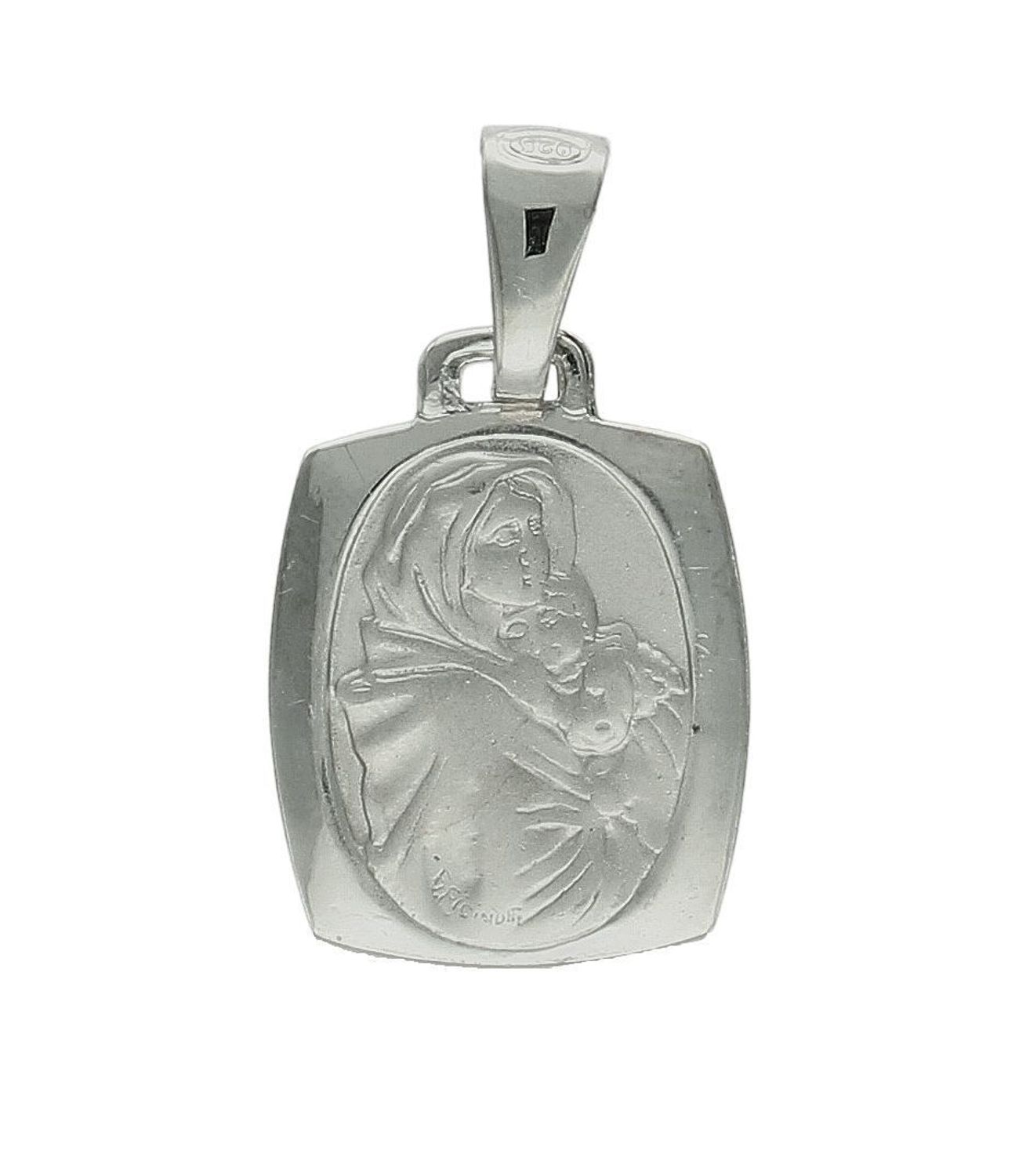 Srebrny medalik prostokątny z Matką Boską z dzieciątkiem DIA-ZAW-11858-925.jpg