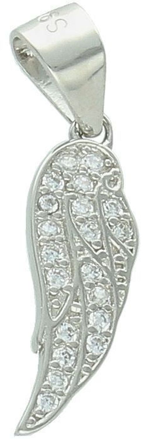 Zawieszka damska srebrna próba 925, piórko z cyrkoniami DIA-ZAW-11882-925.jpg