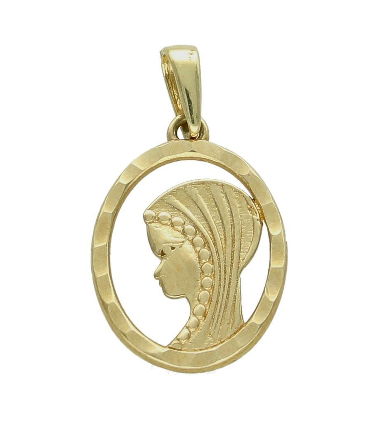 Zawieszka złota medlaik 585 z wizerunkiem Matki Boskiej DIA-ZAW-11914-585.jpg