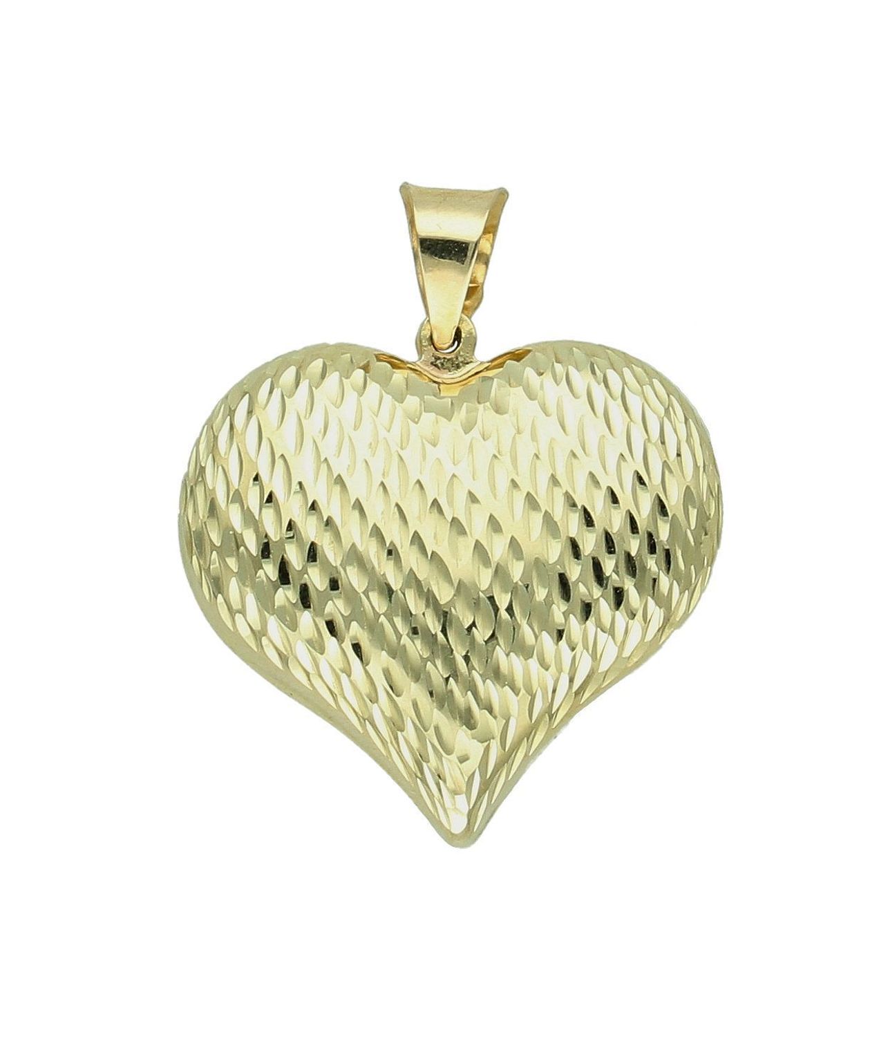 Złota zawieszka 585 wypukłe grawerowane serduszko DIA-ZAW-12001-585.jpg
