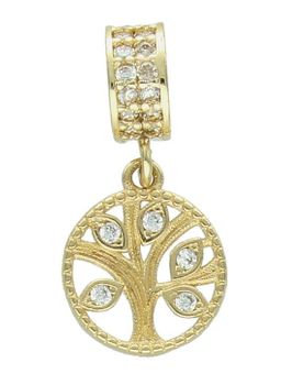 Zawieszka złota charms drzewko szczęścia próby 585, DIA-ZAW-12150-585, Ponadczasowa biżuteria w formie charmsów do bransoletki, pozwalająca każdej kobiecie skomponować bransoletkę wedle własnych upodobań, a następni.jpg