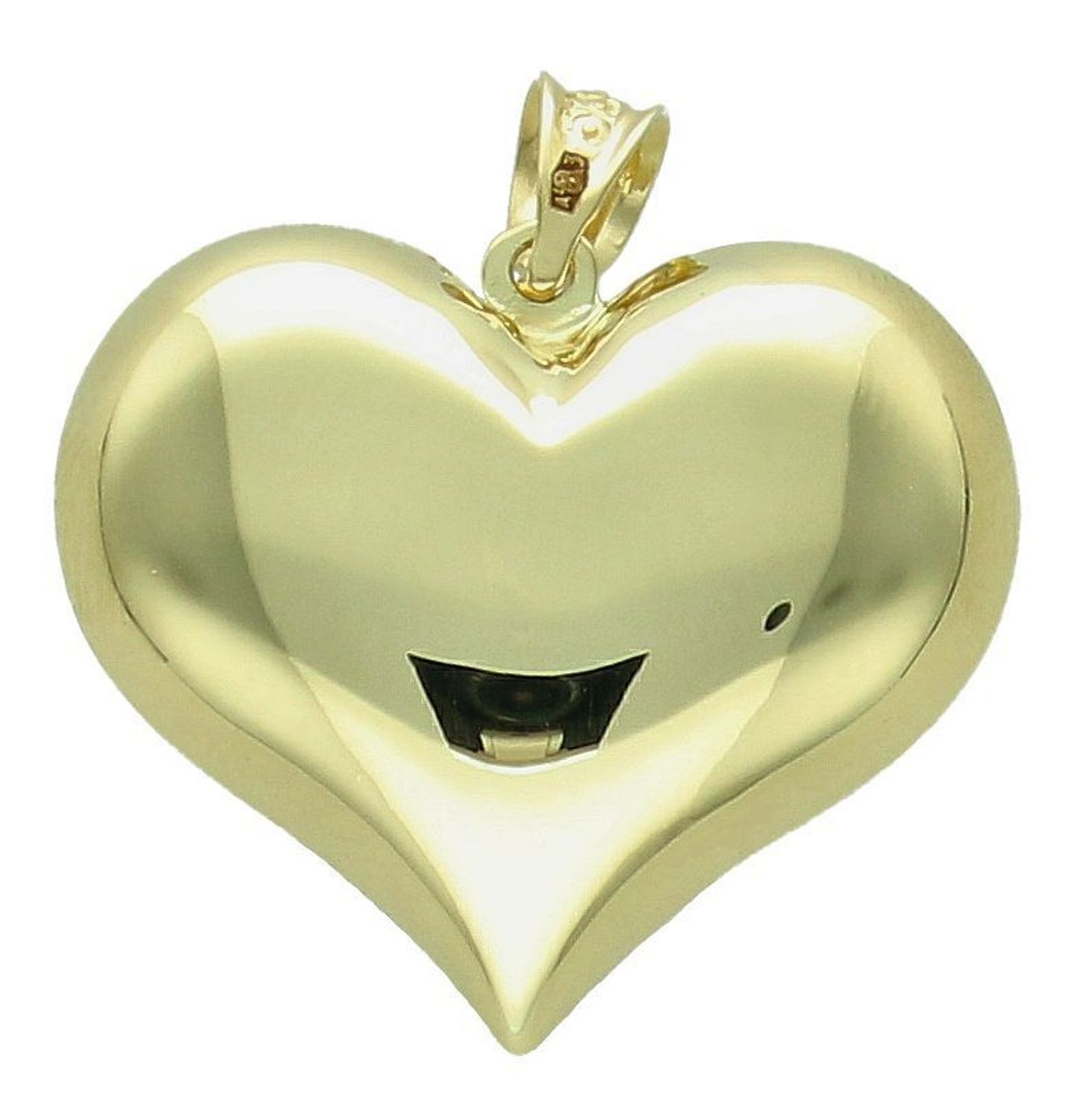 Zawieszka serce gładkie próba 585, DIA-ZAW-12153-585, Wisiorek został wykonany z wysokiej jakości złota próby 585. Złoto to jeden z najpopularniejszych kruszców, cenione przez kobiety na całym świecie i często wykor.jpg