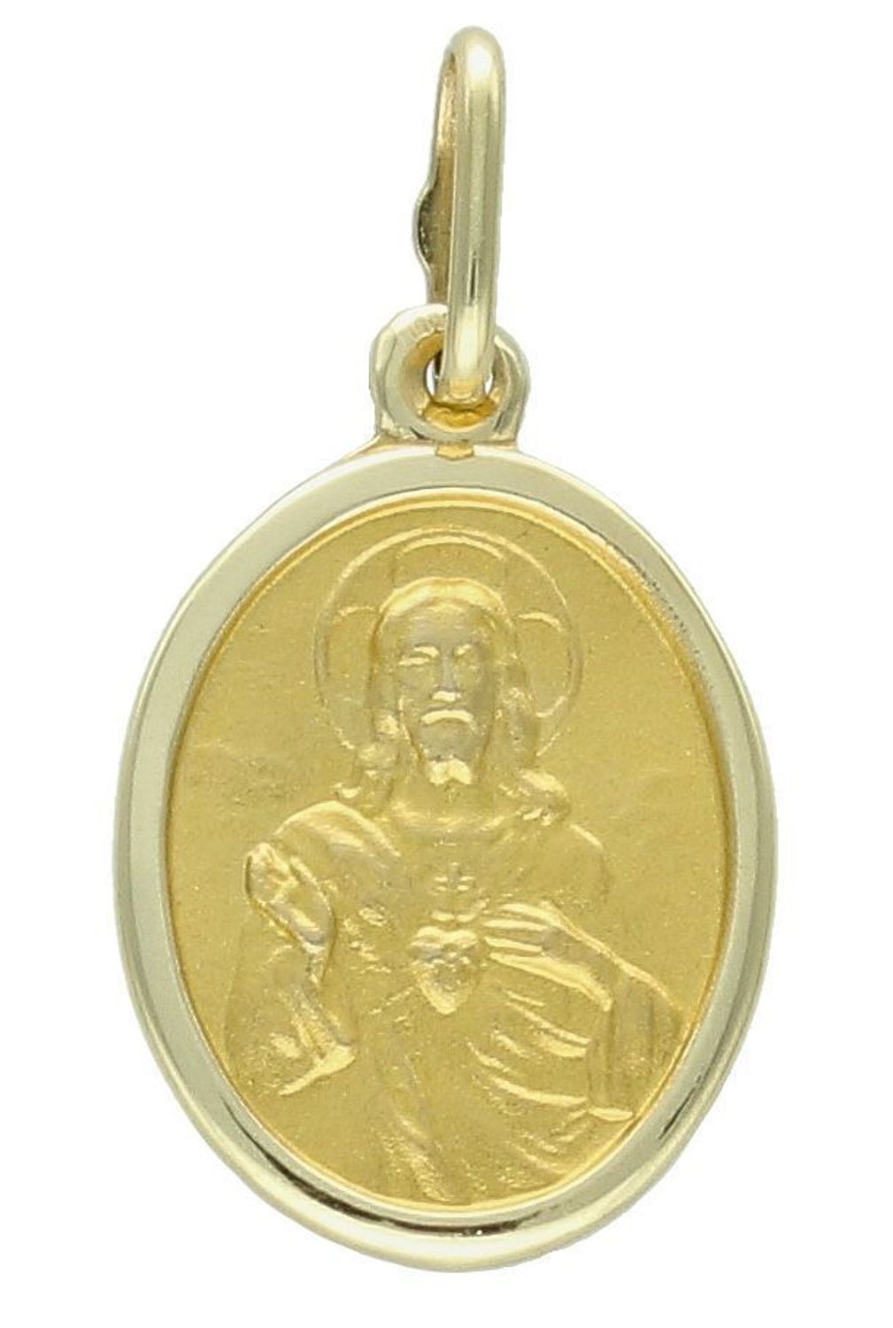 Zawieszka medalik szkaplerz owalny próba 585, DIA-ZAW-12172-585, Medalik będący wspaniałą pamiątką i prezentem z okazji chrztu, komunii czy bierzmowania. Zawieszka wykonana ze złota próby 585. Piękna biżuteria o bog.jpg