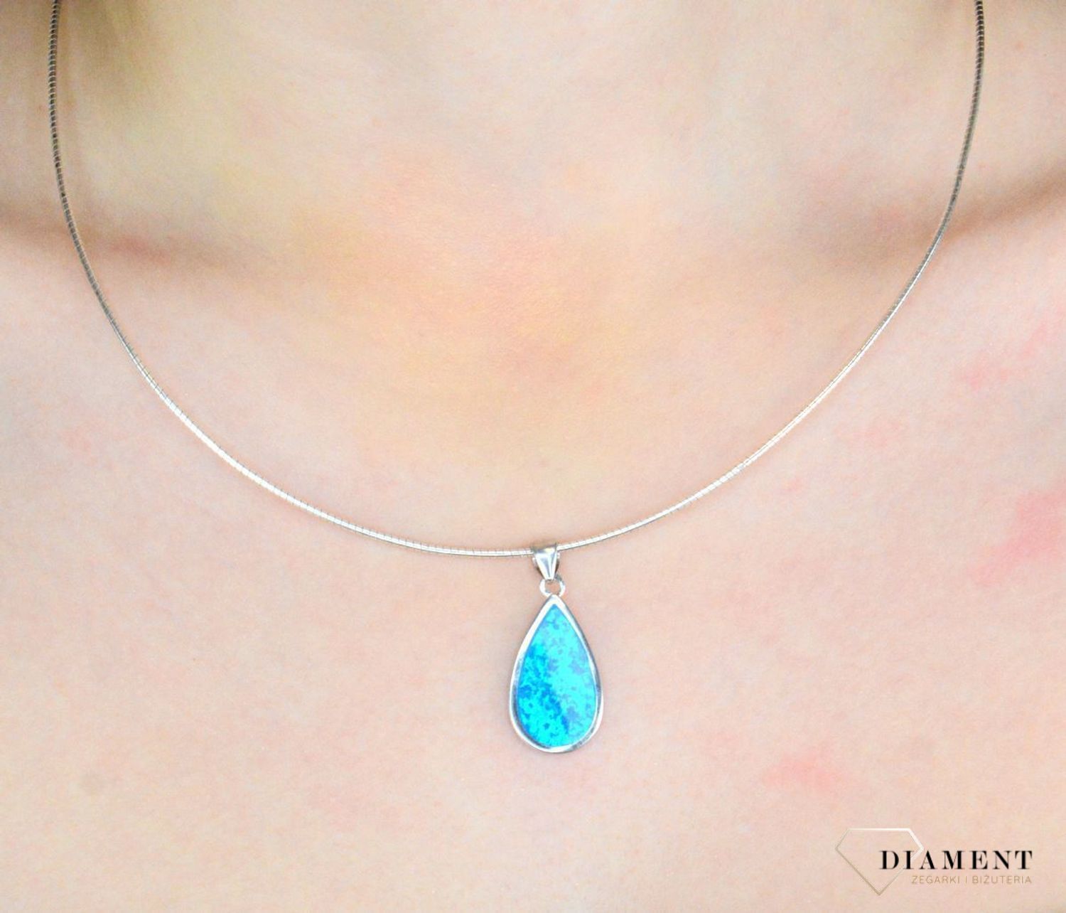 Srebrna zawieszka damska 925 łezka z niebieskim opalem DIA-ZAW-12266-925 (2).jpg
