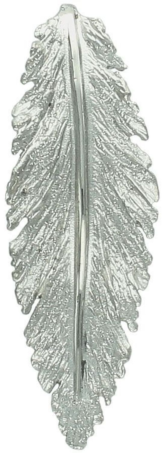 Piękna srebrna zawieszka damska próby 925 w kształcie liścia z piaskowaną powierzchnią. Wymiary 1,5x4,6 cm, waga 3,40 g. Idealny prezent dla kobiety ceniącej oryginalność i elegancję.1.jpg