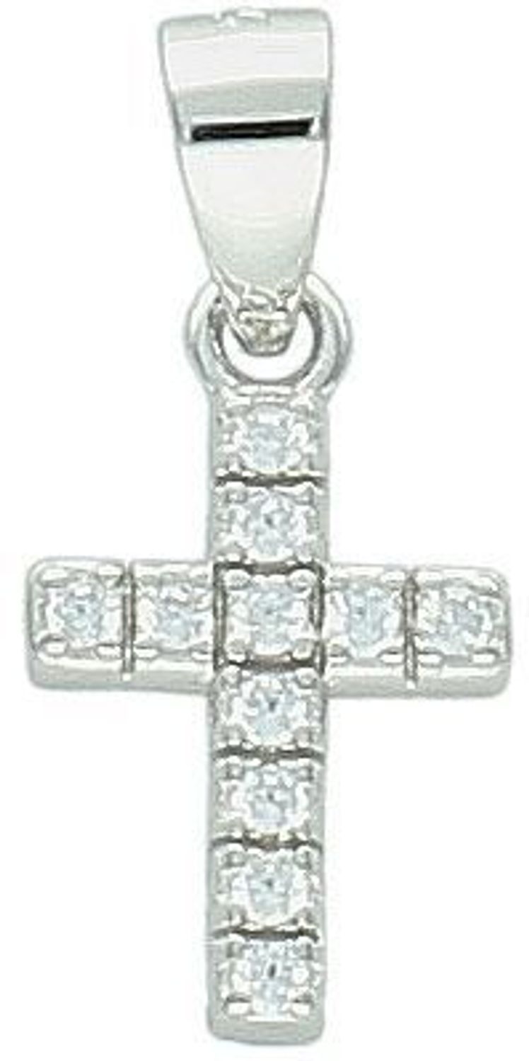 Srebrna zawieszka damska krzyżyk z cyrkoniami DIA-ZAW-12431-925. Srebrna zawieszka krzyż. Zawieszka krzyżyk z cyrkoniami. Zawieszka srebrna krzyż. Srebrny krzyżyk do łańcuszka.1.jpg