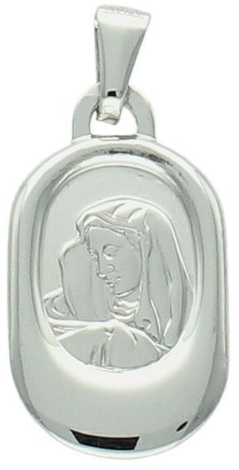 Srebrna zawieszka medalik 925 Matka Boska DIA-ZAW-12438-925. Srebrna zawieszka medalik. Zawieszka medalik z wizerunkiem Matki Boskiej. Zawieszka srebrna medalik święty. Srebrny medalik do łańcuszka.1.jpg