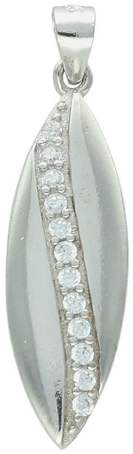 Zawieszka srebrna podłużna z cyrkoniami próba 925, DIA-ZAW-12543-925 Szukasz subtelnej, ale eleganckiej ozdoby, która dopełni Twoją stylizację Zawieszka srebrna podłużna z cyrkoniami 1.jpg