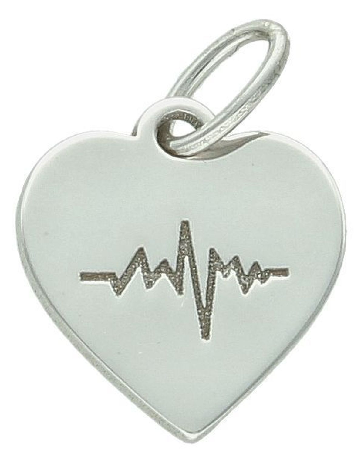 Srebrna zawieszka gładka blaszka serce z linią życia próba 925, DIA-ZAW-12597-925. Srebrna zawieszka w kształcie serca została wykonana z najwyższej jakości srebra próby 925.1.jpg