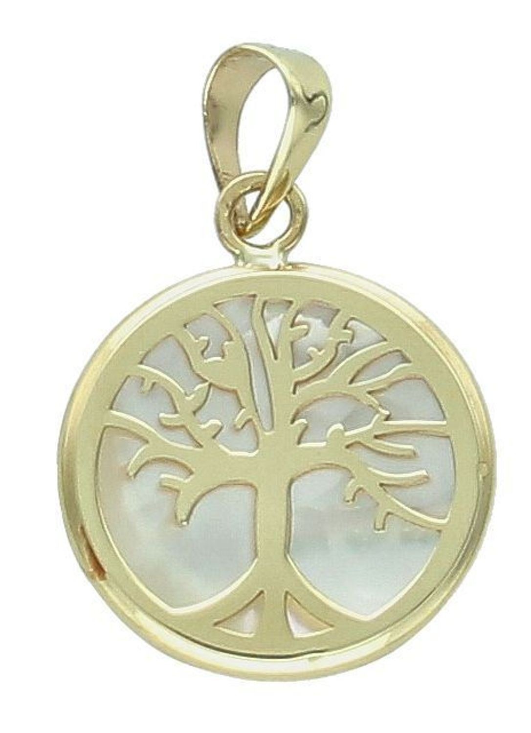 Zawieszka złota masa perłowa z drzewkiem próba 585, DIA-ZAW-12674-585 Wisiorek został wykonany z wysokiej jakości złota próby 585. Złoto to jeden z najpopularniejszych kruszców, 1.jpg