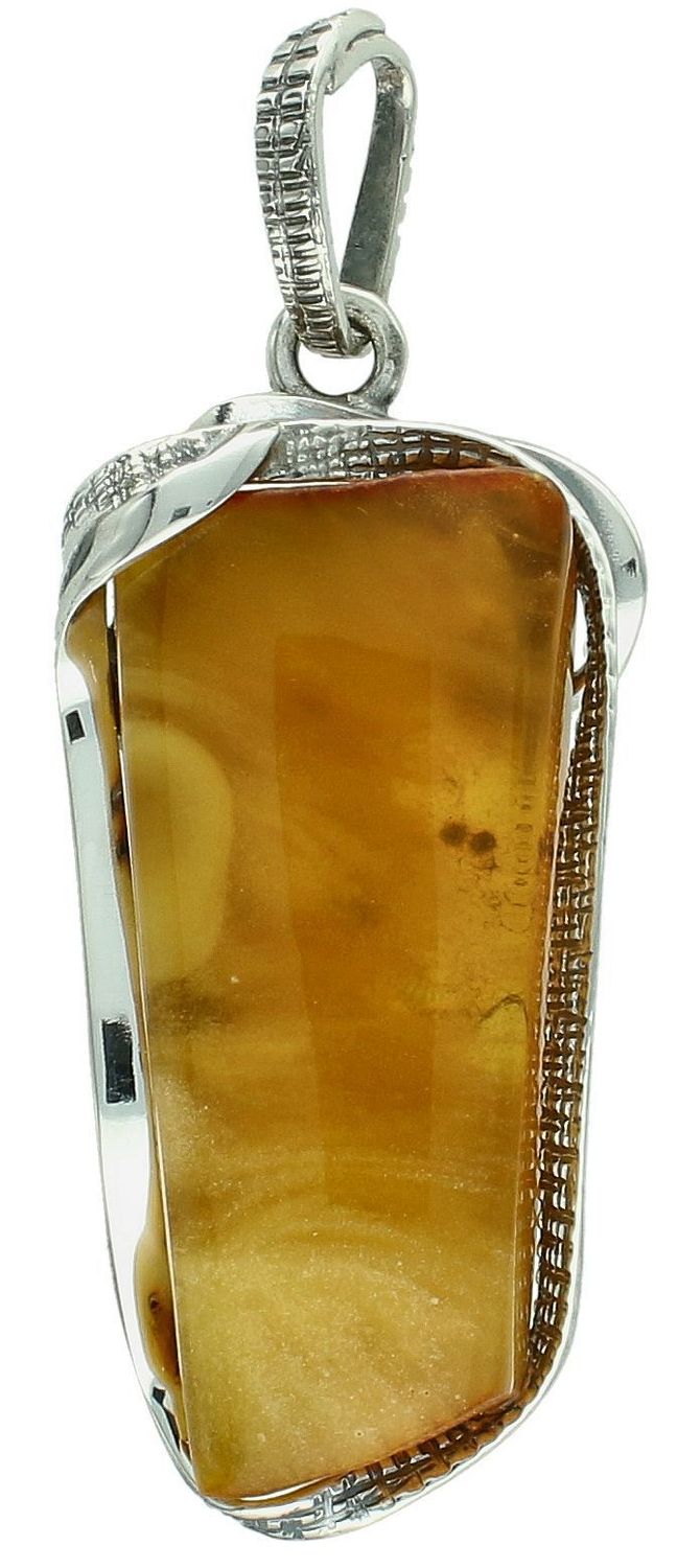Zawieszka srebrna duży bursztyn pr 925, DIA-ZAW-12729-925 srebrna zawieszka bursztyn bałtycki  to propozycja od Sklepu Jubilerskiego Diament. Bursztyn osadzony1.jpg
