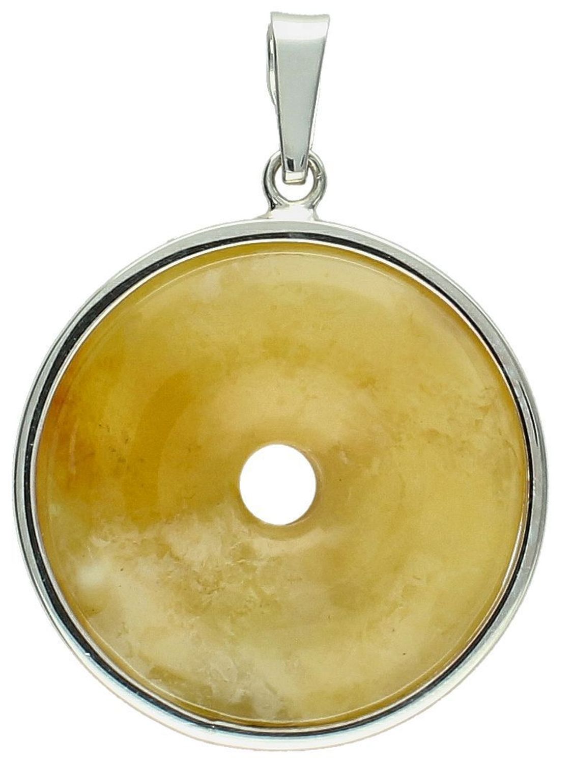Zawieszka srebrna bursztyn bałtycki okrągły pr 925, DIA-ZAW-12730-925 Srebrna zawieszka bursztyn bałtycki w okrągłym kształcie to propozycja od Sklepu Jubilerskiego Diament.1.jpg