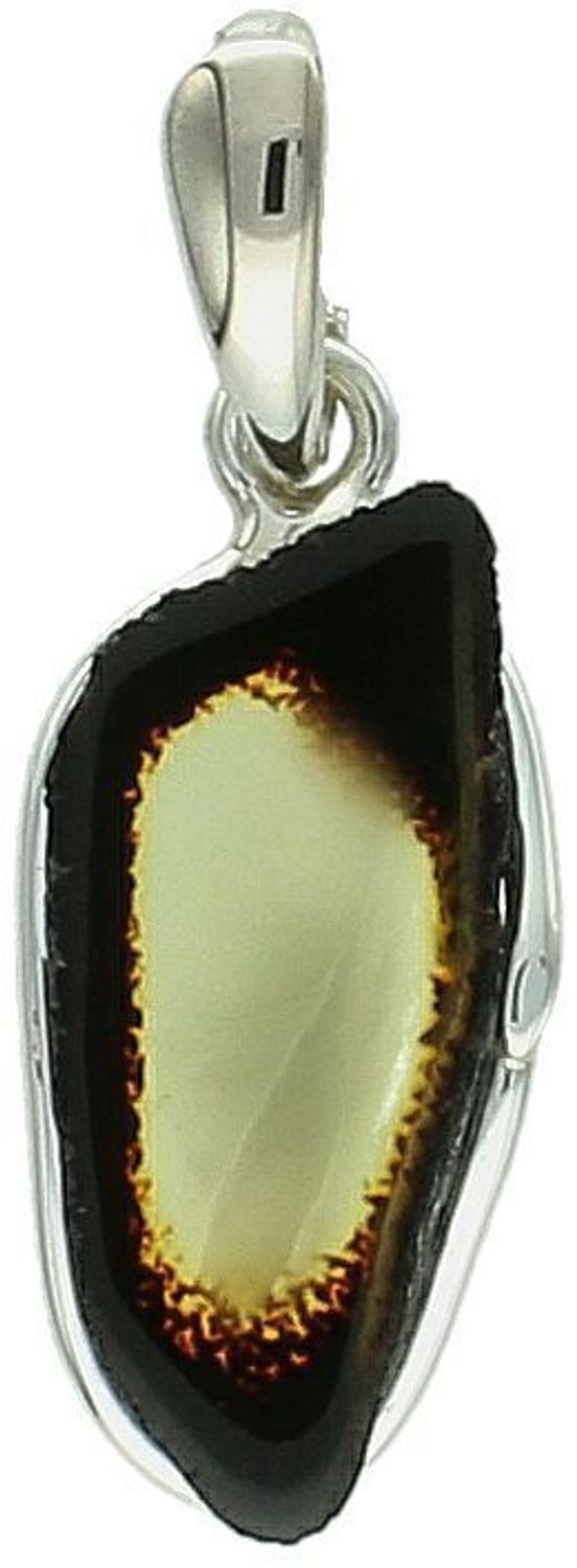 Zawieszka srebrna bursztyn pr 925, DIA-ZAW-12738-925 Srebrna zawieszka bursztyn bałtycki o nieregularnym kształcie to propozycja od Sklepu Jubilerskiego Diament1.jpg